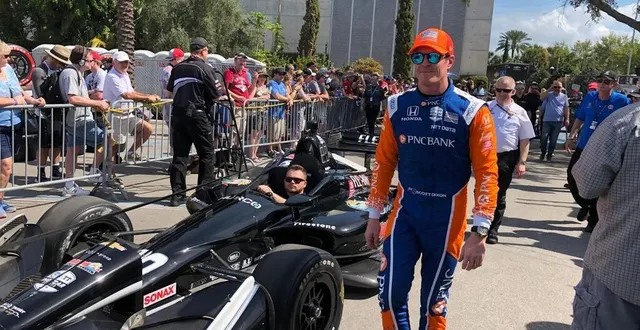 photo dans les rues ensoleillées de st-petersburg (floride, usa) scott dixon (chip ganassi racing) peut remporter son sixième titre d’indycar. &copy; le maine libre