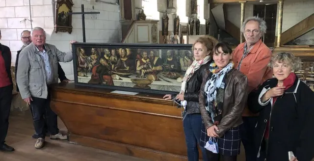 photo la cène prochainement nettoyée avant d’être exposée. &copy; le maine libre