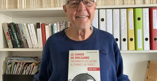 photo genève, mardi 13 octobre 2020. jean-jacques fontaine, journaliste suisse, a écrit un livre sur le camp de prisonniers allemands à mulsanne (« le cahier de mulsanne, prisonniers de guerre allemands en france 1845-1947 »). &copy; collection privée