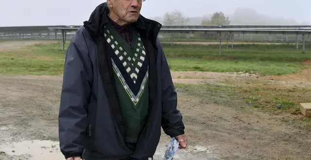 photo rouez-en-champagne, jeudi 22 octobre 2020. maurice georges, président de rouez-environnement, association de riverains, continue de suivre de près les travaux. il fait partie du comité de suivi. &copy; photo le maine libre – yvon loue