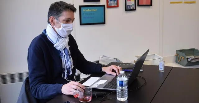 photo thomas duchêne travaille à l’espace coworking de cogito à la flèche (sarthe) depuis dix-huit mois. &copy; ouest-france