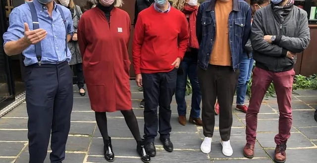 photo le mans, vendredi 30 octobre 2020. les patrons des librairies bulle, doucet, siloë, récréalivres et l’intrépide réunis à l’initiative de samuel chauveau (thuard s’associe également à ce mouvement). &copy; le maine libre