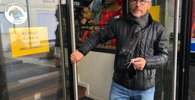 photo samuel chauveau, patron de la librairie bulle, garde l’espoir que les boutiques pourront rouvrir avant noël. &copy; le maine libre