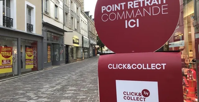 photo la plupart des boutiques du centre-ville d’alençon (orne) a adopté le click and collect pour poursuivre leurs activités. &copy; ouest-france