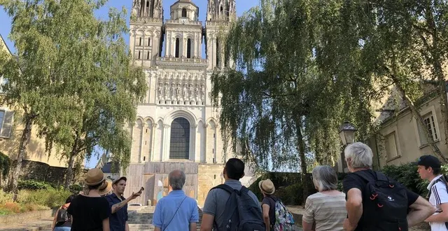 photo une visite touristique de la cathédrale saint-maurice d’angers le samedi 8 août 2020 (photo d’illustration). &copy; philippe rubion / co