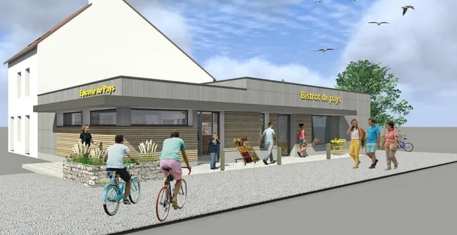 photo une perspective virtuelle du projet de multiservices. &copy; sari arvi