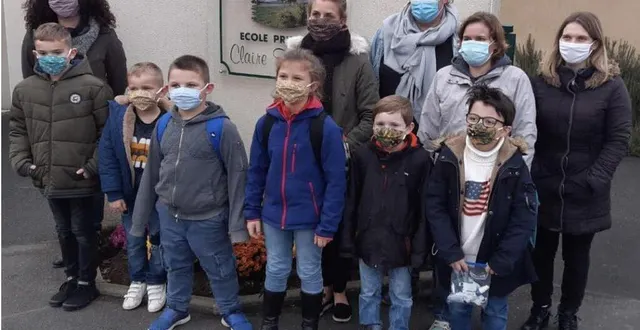 photo chaque enfant de 6 ans et plus a reçu ou va recevoir quatre masques en tissu réutilisables. un don de l’amicale laïque. &copy; le maine libre