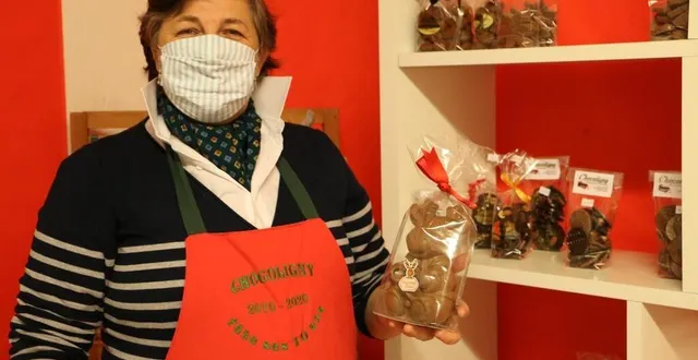 photo en cette période de morosité ambiante, véronique de coligny, patronne de la chocolaterie chocoligny à sablé-sur-sarthe, a bien l’intention de faire « pétiller les yeux » de ses clients grâce à ses créations gourmandes. &copy; ouest-france