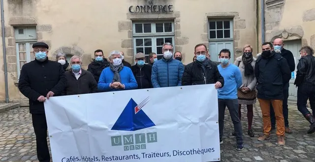 photo la délégation de l’umih 61 reçue ce mercredi 18 novembre à alençon par le président du tribunal de commerce. &copy; ouest-france