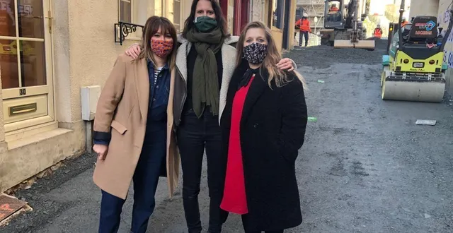photo charlène jouy, élise chiari et brigitte alka, commerçantes rue des ponts-neufs au mans, peuvent rouvrir dès ce samedi mais sont dépitées par la poursuite des travaux, qui vont entraver la circulation. &copy; le maine libre