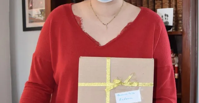 photo claire a déjà collecté une dizaine de boîtes. &copy; le maine libre