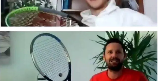 photo hugo gaston et jean charles rioton ont échangé quelques balles par écran interposé. &copy; anille braye tennis