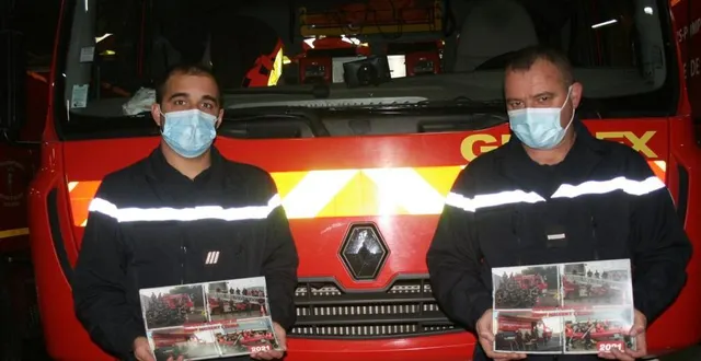 photo alexandre taudière et nicolas baloge présentent le calendrier 2021.