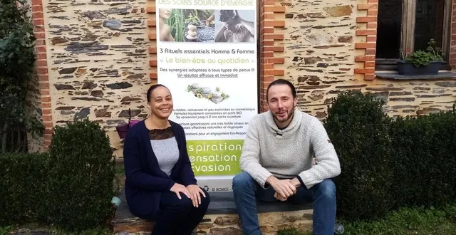 photo céline lérus et julien brault ne regrettent rien de leur virage professionnel, avec bomoï, une marque de cosmétiques. &copy; ouest-france