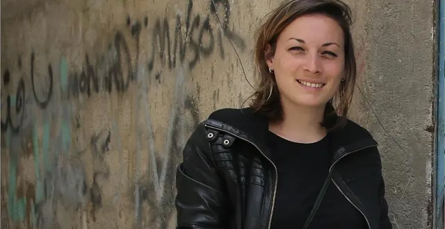 photo cle´mence lehec pendant le tournage du documentaire « les murs de dheisheh », en 2017. &copy; photo dr