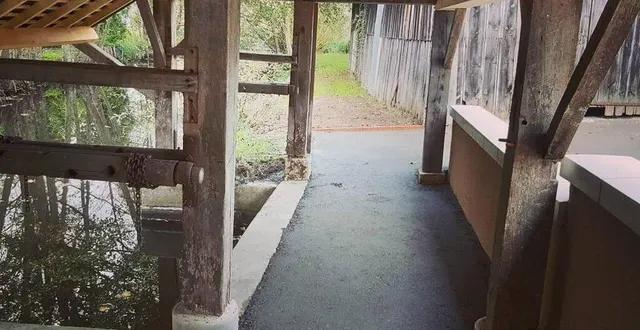 photo le lavoir après sa restauration. &copy; le maine libre