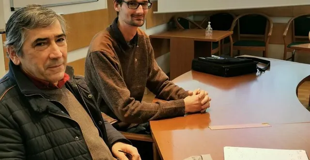 photo gérard lambert et jean de falandre affichent une franche satisfaction, le chantier groupé comporte déjà quelque 35 propriétaires participants &copy; le maine libre