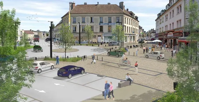 photo la place du général-leclerc affichera un tout autre visage d’ici fin 2021. &copy; agence topo