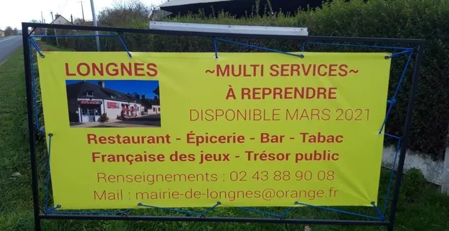 photo une campagne d’affichage est en cours afin de trouver un repreneur pour le commerce. &copy; le maine libre