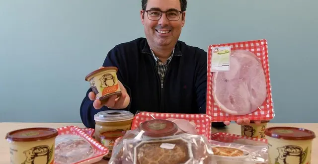 photo frédéric lalande a pris la succession de joël cosme aux commandes du groupe charcuterie cosme en 2017. &copy; photo le maine libre - yvon loué