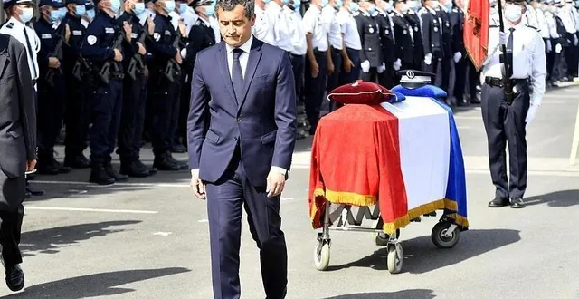 photo le ministre de l’intérieur gérald darmanin est venu au mans (sarthe) le jour même du drame puis six jours plus tard, pour la cérémonie d’hommage. &copy; marc roger