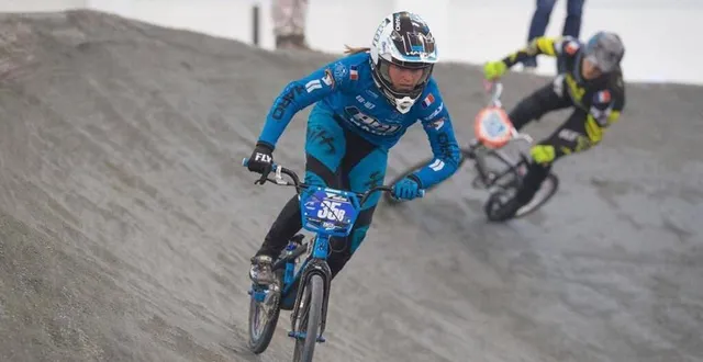 photo léa brindjonc, en pleine action sur son bmx, a été désignée jeune ornaise de l’année. &copy; archives ouest-france