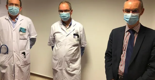 photo le directeur de l’hôpital du mans olivier bossard (à droite), et les médecins laurent pidhorz (au centre) et françois goupil, respectivement vice-président et président de la commission médicale d’établissement du centre hospitalier, tirent la sonnette d’alarme. &copy; photo le maine libre