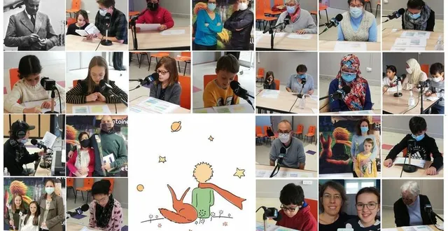 photo des participants au projet autour du dessin de saint-exupéry. &copy; mjc prévert