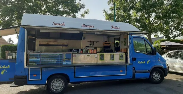 photo le camion bleu de carine lemonnier sillonne les routes de la sarthe &copy; le maine libre