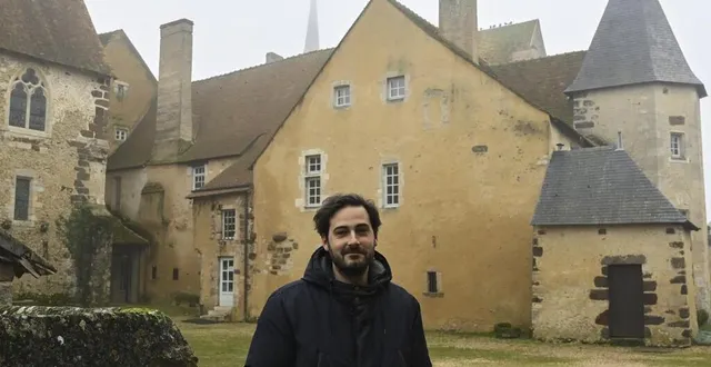 photo vivoin, vendredi 8 janvier 2021. lancelot durand est le nouveau gestionnaire du prieuré, propriété du conseil départemental de la sarthe. &copy; le maine libre – denis lambert