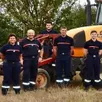 photo les sapeurs pompiers volontaires au complet.