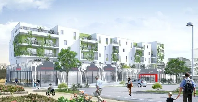 photo un magasin u express va ouvrir début mai 2021, place de la fraternité, au cœur du quartier des hauts-de-saint-aubin à angers &copy; vinci immobilier