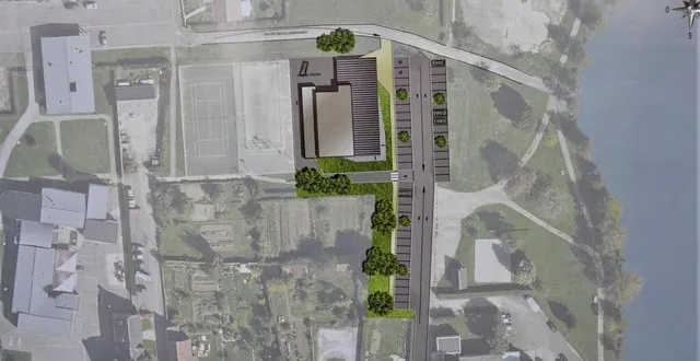 photo la salle des fêtes est implantée en centre bourg de saint-denis-sur-sarthon (orne), à proximité des équipements municipaux et près de l’étang de l’estansiau. &copy; ouest-france