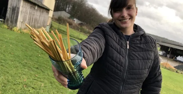 photo cassandra bourmault peut croire en son projet : « en france, huit millions de pailles sont consommées chaque jour ». &copy; ouest-france