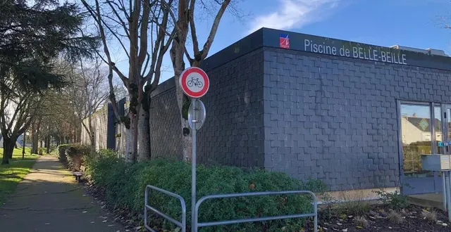 photo angers, le 22 janvier 2021. la piscine de belle-beille sera refaite et sera dotée d’un bassin nordique extérieur de quatre lignes d’eau. &copy; co