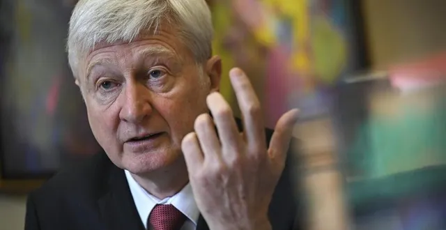 photo dominique le mèner a défendu, ce matin, l’action de la majorité départementale qu’il préside. &copy; le maine libre – denis lambert