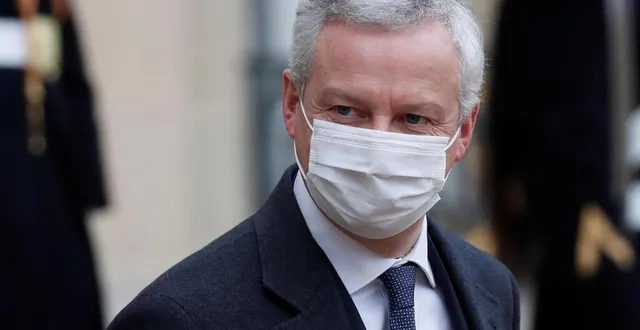 photo bruno le maire à la sortie de l’élysée, le 27 janvier. &copy; gonzalo fuentes/reuters
