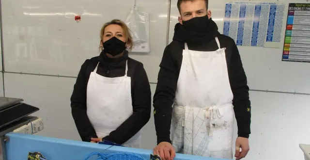 photo angélique et nicolas sont les nouveaux poissonniers. &copy; ouest-france