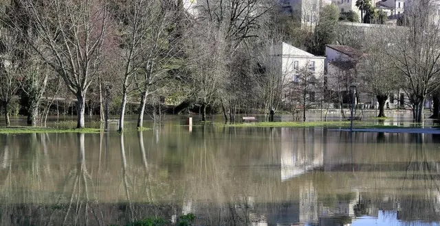 photo la sèvre niortaise en crue, recouvrant une partie du parc de pré leroy. &copy; co – benoit felace