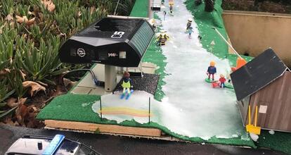 À Changé. Il n'y a pas de montagne mais une station de ski… miniature