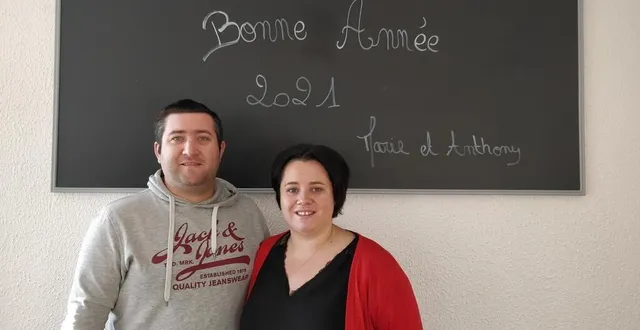 photo anthony et marie simon, les nouveaux propriétaires de la brasserie du midi à saint-ulphace. &copy; le maine libre