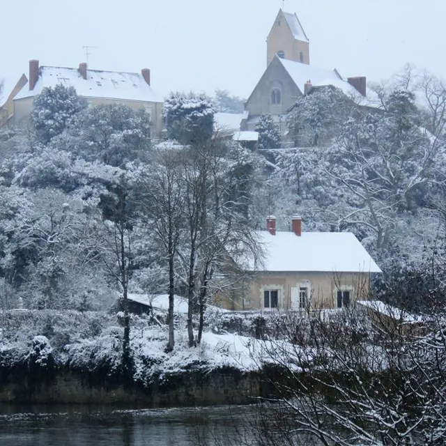 La neige a joliment recouvert Juigné-sur-Sarthe, vue ici depuis l’écluse. Ouest-France photo la neige a joliment recouvert juigné-sur-sarthe, vue ici depuis l’écluse. © ouest-france