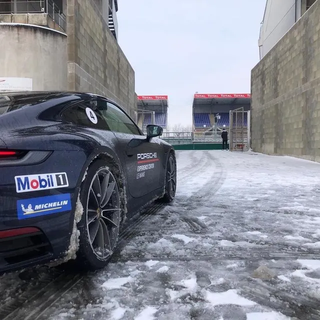 photo le circuit bugatti sous la neige.  ©  ouest-france