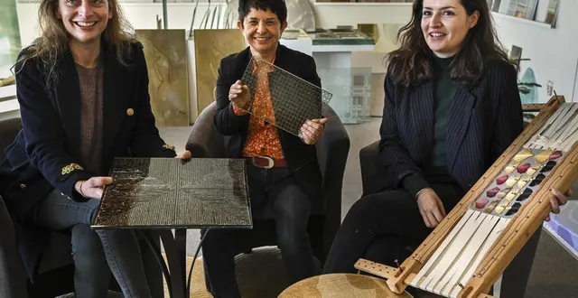 photo  clémence bourneuf est brodeuse installée à mézeray, caroline delareux est ferronnière à cérans-foulletourte, isabelle ratiskol dirige la société grav’or au mans.  &copy;  le maine libre – denis lambert 
