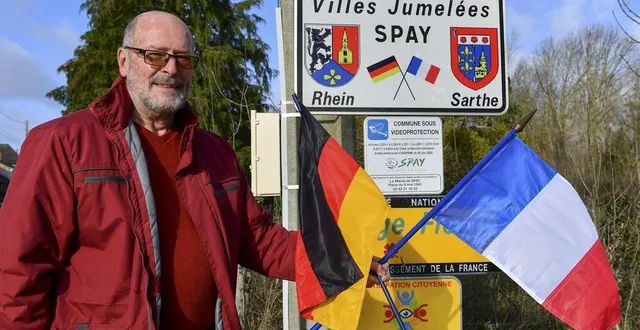 photo  spay, vendredi 29 janvier 2021. alain champion est le président du comité de jumelage de spay jumelée avec son homonyme allemand spay.  &copy;  photo le maine libre – yvon loue 