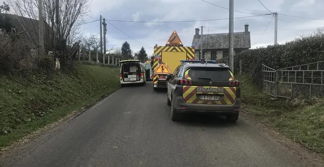 photo  un accident de la circulation s’est produit à cerisy-belle-étoile, ce vendredi 19 février 2021.  &copy;  ouest-france 