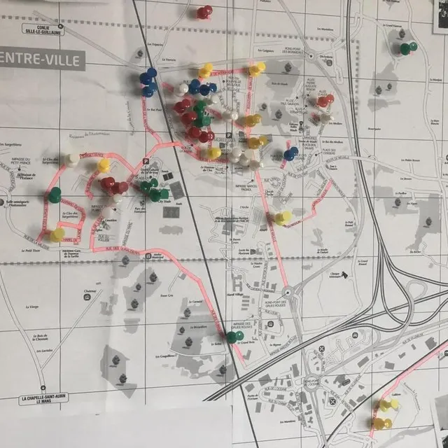 photo une carte de demandes de pièges a été réalisée en mairie.  ©  photo le maine libre
