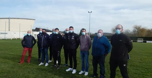 photo  le regroupement des cinq clubs a été annoncé au stade roger-bernard à aubigné-racan.  &copy;  le maine libre 