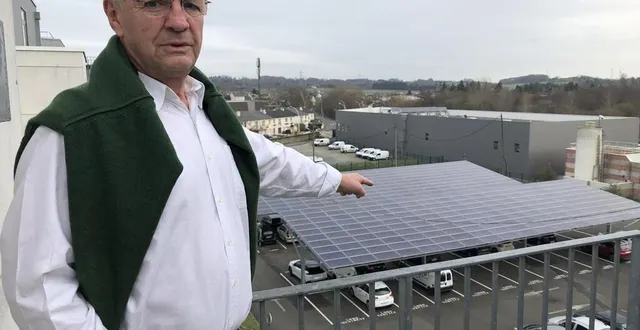photo  jacques gouffé, président de cénovia et vice-président de le mans métropole, délégué à la transition énergétique et au plan climat énergie, compte développer l’installation d’ombrières comme celle-ci.  &copy;  le maine libre 