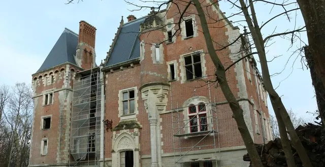 photo  le château de la forêterie, à allonnes, près du mans (sarthe), fait l’objet de travaux de rénovation depuis 2016.  &copy;  ouest-france 